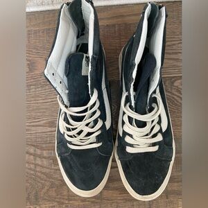 Vans navy Suede high tops